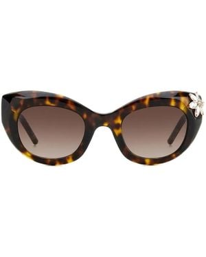 Carolina Herrera Cat-Eye Sunglasses - Brown