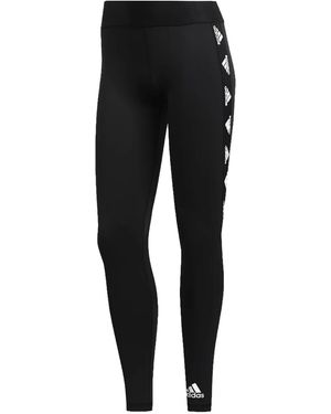 adidas Alphaskin Badge Tonal Stitching Leggings - Black