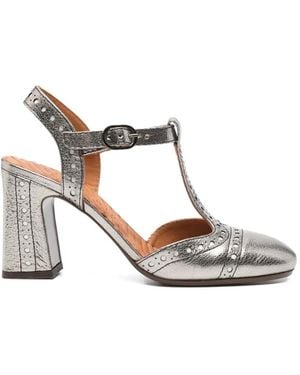 Chie Mihara T-Bar Mules - White