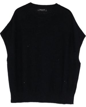 Fabiana Filippi Perforated Knitted Top - Black