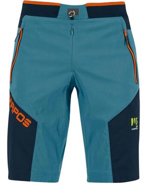 Karpos Colour-Blocked Panelled Shorts - Blue