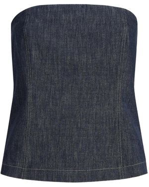 Brunello Cucinelli Bandeau-Top - Blau