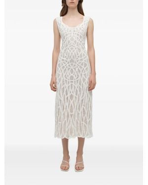 Jonathan Simkhai Leonora Macramé Midi Dress - White