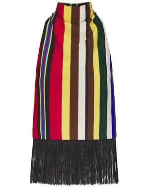 Simon Miller Tia Fringe-Trim Top - Red