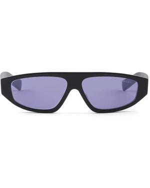 Prada Lunettes De Soleil À Monture Géométrique - Bleu