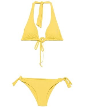 Fisico Ring-Detail Bikini - Metallic