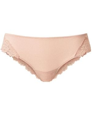 Twinset Bragas de canalé con encaje - Neutro