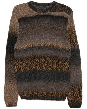 Dondup Gradient-Effect Jacquard-Knit Sweater - Brown