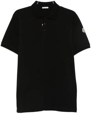Moncler Short-Sleeve Polo Shirt - Black