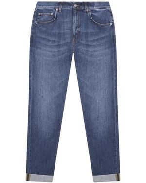 Dondup Cuff-Hem Jeans - Blue