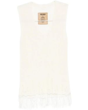 Uma Wang Ladder-Stitch Top - White