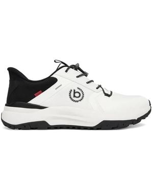 Bugatti Paneled Toggle-Fastening Sneakers - White