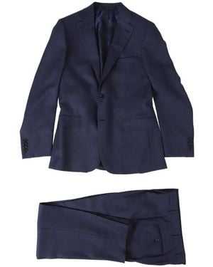 Brioni Prince Of Wales Wool Suit - Blue