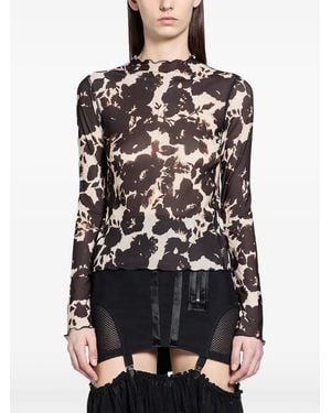 KNWLS Halcyon Ruffled Top - Brown