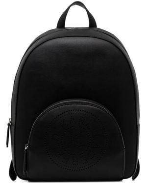 black leather emoji backpack Armenian American Smiley Face The Hye Line Ideal for school or any outing Emojis Design Custom Backpack