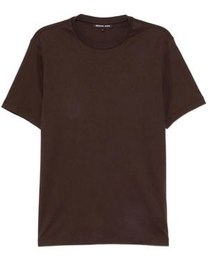 Michael Kors T-Shirt mit Logo-Stickerei - Braun