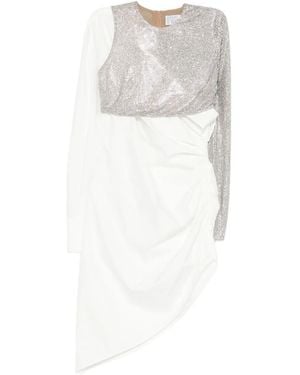 GIUSEPPE DI MORABITO Jurk Verfraaid Met Stras - Wit