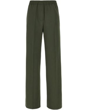Weekend by Maxmara Pantaloni Con Vita Elasticizzata - Verde
