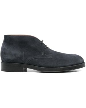 Tod's Chukka Suede Lace-Up Boots - Blue