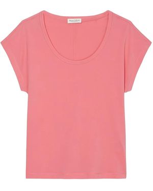 Marc O' Polo Scoop-Neck Cap-Sleeve Top - Pink
