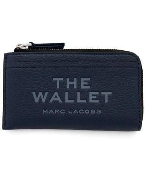 Marc Jacobs The Leather Top Zip Wallet - Blue