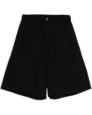 6397 Shorts Met Elastische Taille En Opgestikte Zak - Zwart