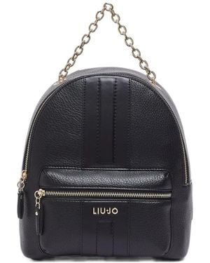 Liu Jo Chain-Detail Backpack - Blue