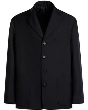 Bally Notched-Collar Single-Breasted Blazer - Black