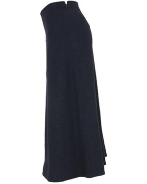 Jil Sander Zip-Fastening Midi Skirt - Blue
