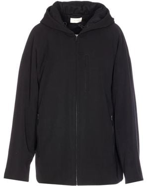 The Row Zip-up hooded coat - Negro
