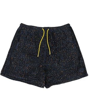 Aimé Leon Dore NEW BALANCE printed fleece shorts - Azul