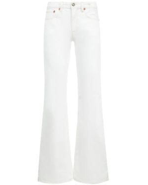 R13 Jean Effie À Coupe Évasée - White