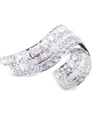 Swarovski Hyperbola Crystal-Embellished Brooch - White