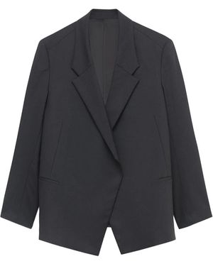 BITE STUDIOS Polus Asymmetric Lapel Blazer - Blue