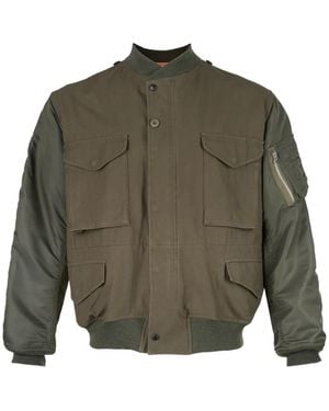 Junya Watanabe Panelled Bomber Jacket - Green