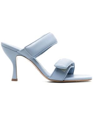 Gia Borghini Sandalias con tacón de 100mm de x Pernille Perni - Azul