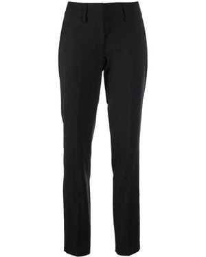 Philipp Plein Tapered Wool-Blend Trousers - Black