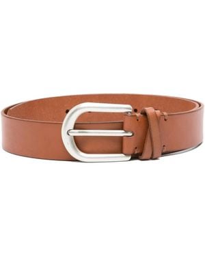Marc O' Polo Buckle-Fastening Leather Belt - Brown