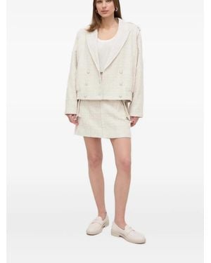 Custommade• Tweed Skirt - Natural