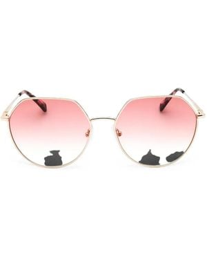 Longchamp Lunettes De Soleil À Monture Géométrique - Pink