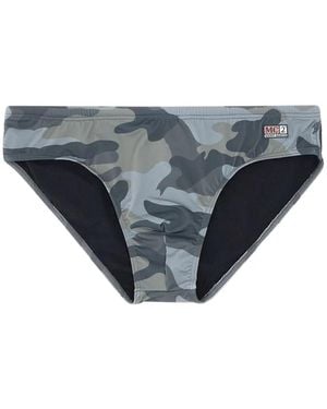 MC2 Saint Barth Cayo Camouflage-Print Swim Briefs - Grey