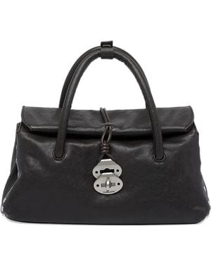 Zanellato Dotta Leather Tote Bag - Black