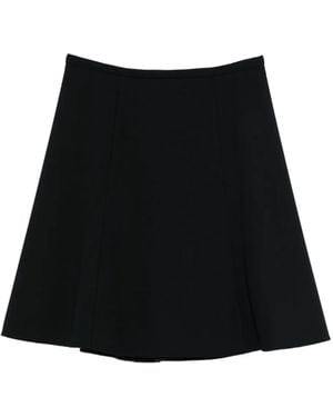 Emporio Armani Panelled Skirt - Black