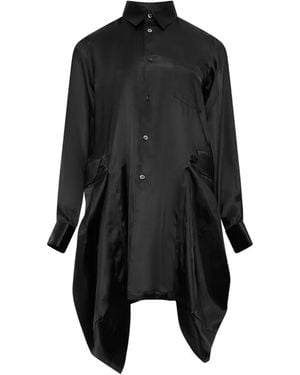 Comme des Garçons Asymmetric Blouse - Black