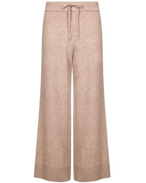 Weekend by Maxmara Drawstring Knitted Palazzo Trousers - Natural