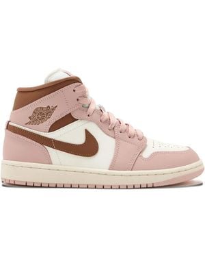 Nike Leather Swoosh Trainers - Pink