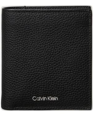 Calvin Klein Portefeuille À Logo Embossé - Black