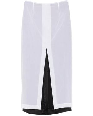 The Row Ismara Layered Maxi Skirt - White