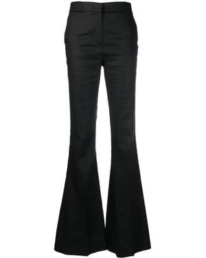 OMBRA MILANO Ausgestellte High-Waist-Hose - Schwarz