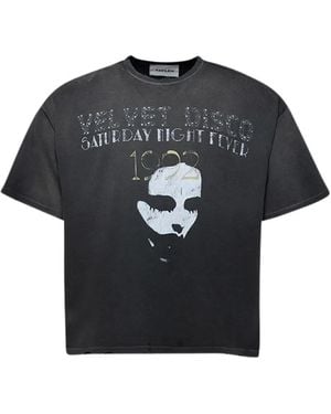 Eifles Velvet Disco Graphic T-Shirt - Black